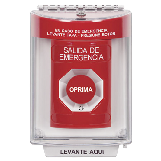 BotÃ³n MultipropÃ³sito, Salida De Emergencia, Girar Para Reset, Bocina Integrada, EspaÃ±ol, Cubierta De Policarbonato, 2 Relevadores NO/NC, Interior/exterior