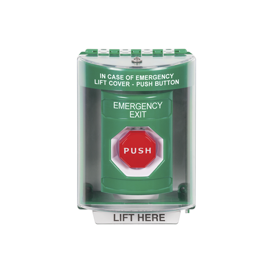 BotÃ³n de Salida de Emergencia / Cubierta de Policarbonato SÃºper Resistente de Superficie con Espaciador  / Temporizador Ajustable NeumÃ¡tico