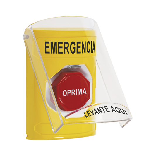 Botón Multipropósito, Texto Emergencia, Llave para Restablecer, Bocina Integrada De Alarma, Tapa De Policarbonato, 2 Relevadores forma C, Interior
