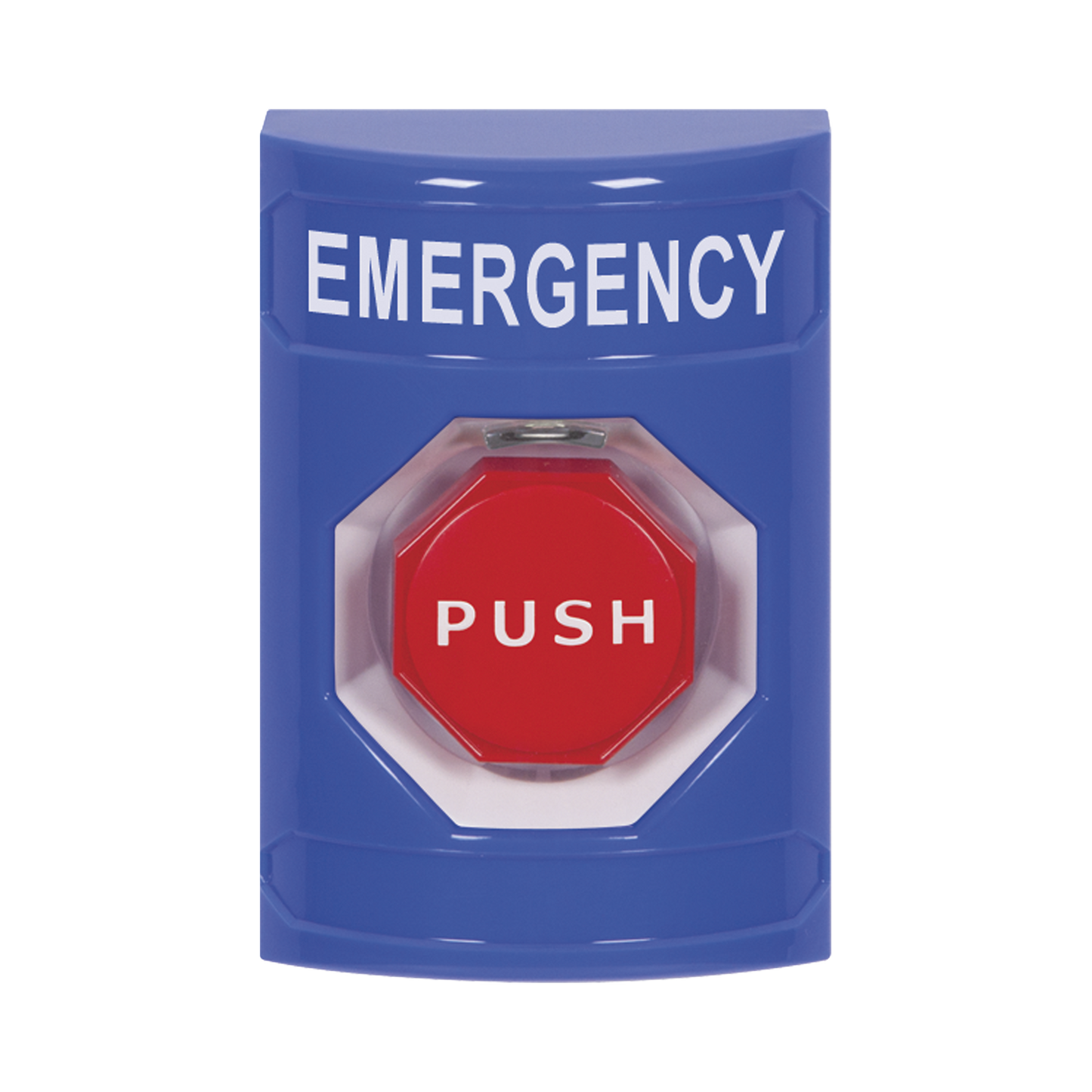 BotÃ³n de Emergencia, Texto en EspaÃ±ol, Policarbonato SÃºper Resistente, Momentaneo