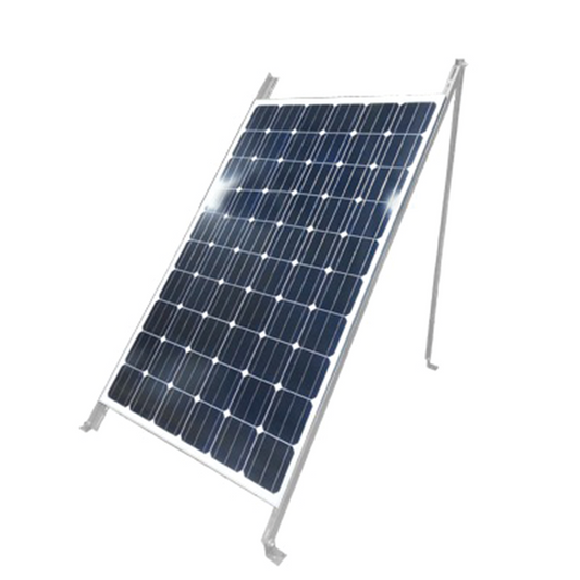 Montaje de Piso para 1 MÃ³dulo Solar (Ver compatibilidad). Galvanizado ElectrolÃ­tico.