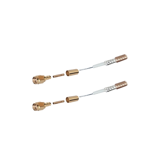 Jumper con RG-142/U de 60 cm y Conectores SMA Macho Inverso en los 2 extremos.