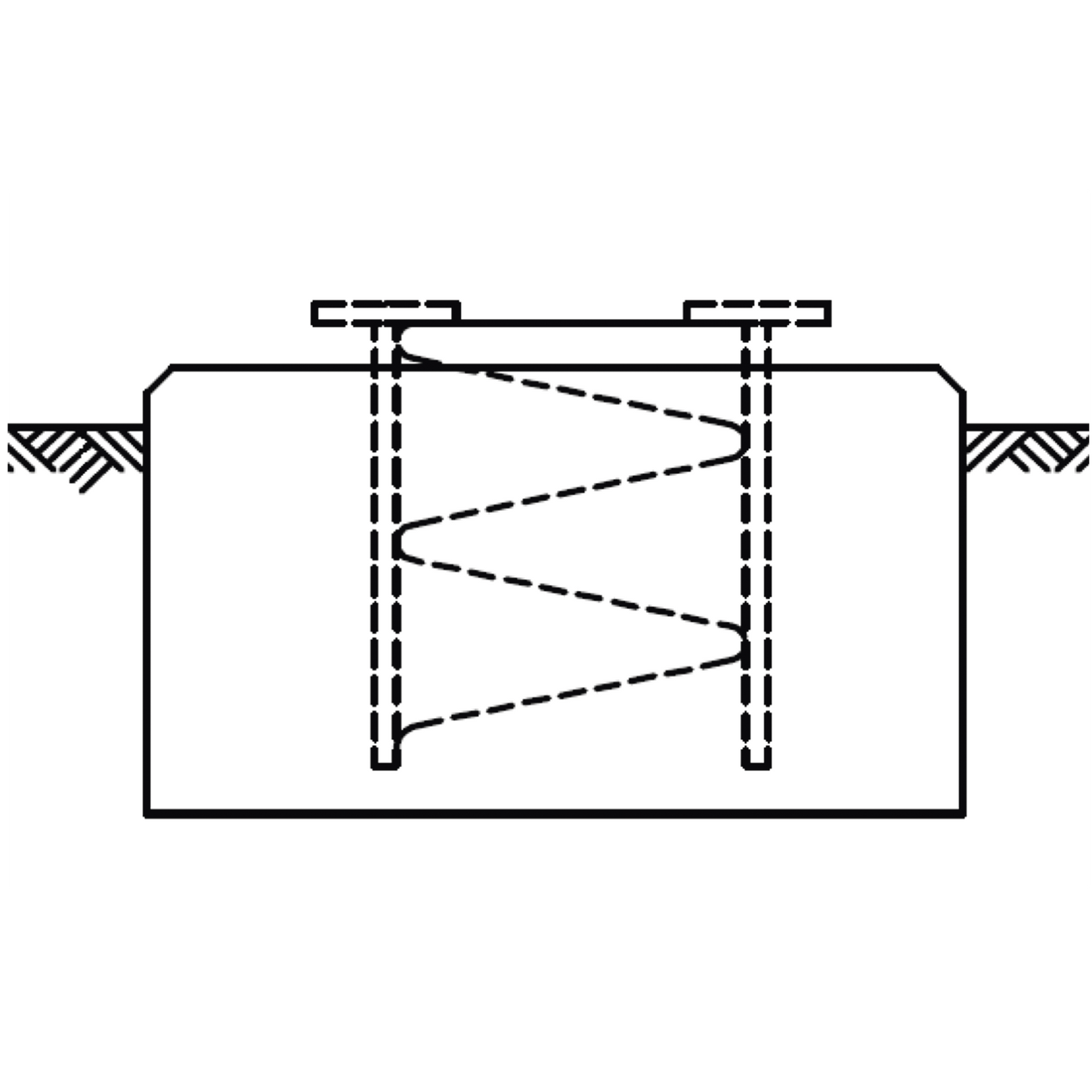 Anclaje tipo Base Corta para SecciÃ³n SSV5N (Incluida en torres SS050HD90K y SS040HD90K).