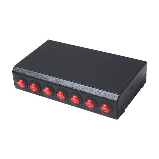 Switchera con 7 interruptores para barra de luces