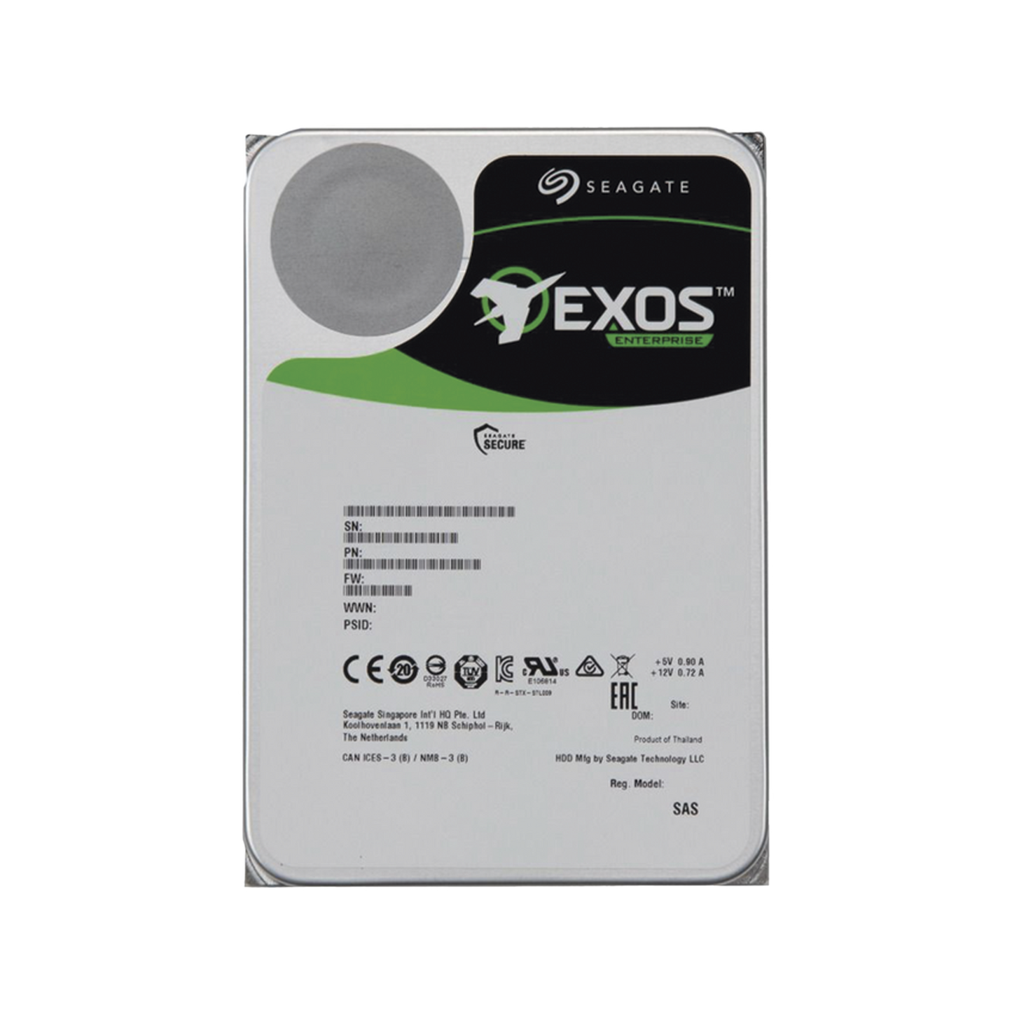 Disco Duro 3.5" 14 TB Exos / 7200 RPM / SATA / Alto Rendimiento (HK726TAH) / Recomendado para CCTV y Hybrid SAN de Almacenamiento HIKVISION