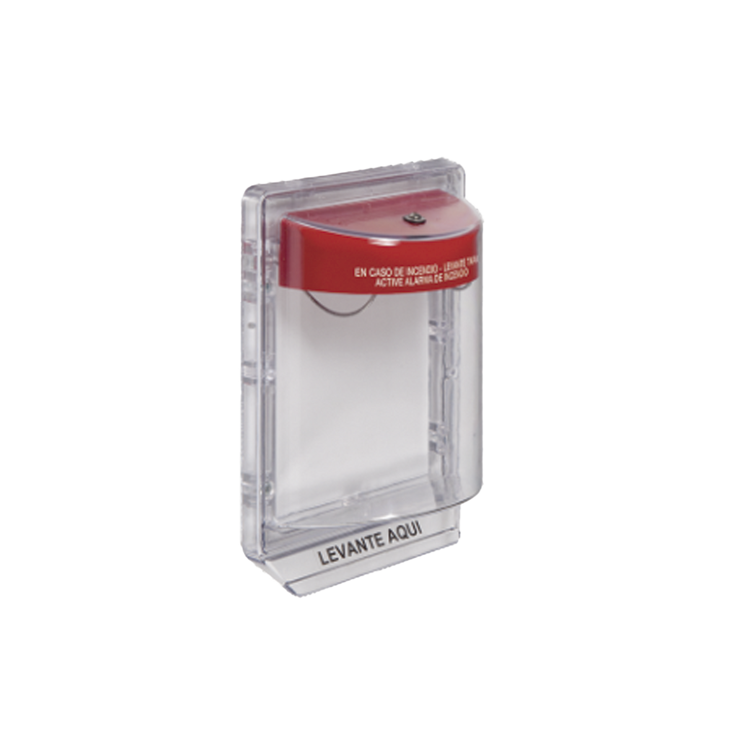 Protector de Policarbonato Súper Resistente para Palanca de Incendio Texto en Español