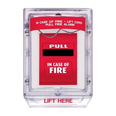 Cubierta Protectora Serie Stopper IIÂ® De Policarbonato Super Resistente, Montaje Empotrado, Texto En InglÃ©s, Sin Bocina