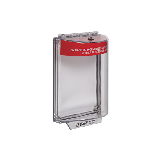 Cubierta Universal Transparente, Texto de Incendio en EspaÃ±ol