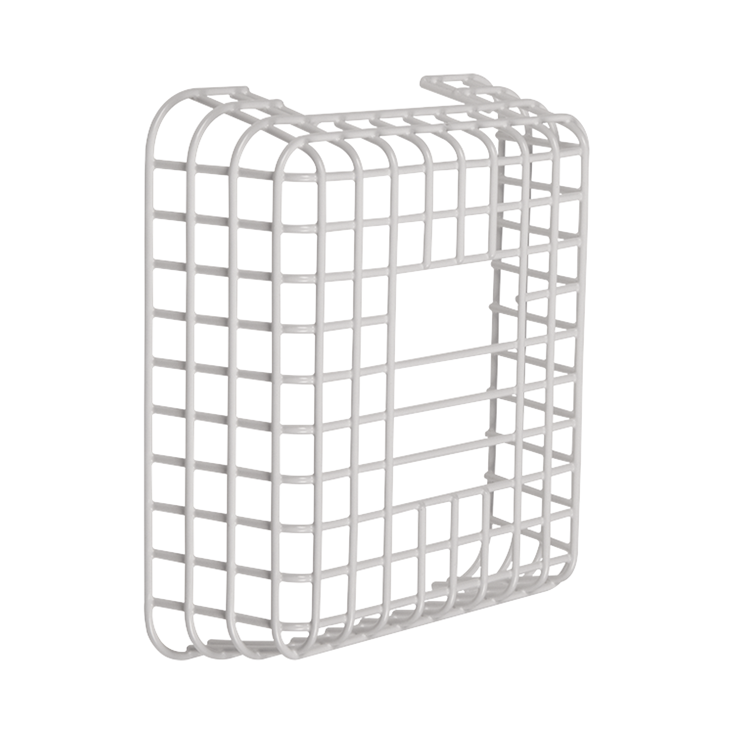 Jaula de acero FIRERAY Damage Stopper® para protección de detectores de haz óptico. Dimensiones 11.52 in (292 mm) altura x 10 in (254 mm) ancho x 3.58 in (91 mm) profundidad