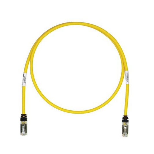 Patch Cord Cat6A, Blindado S/FTP, CM/LS0H, 1.5m, Color Amarillo | PANDUIT