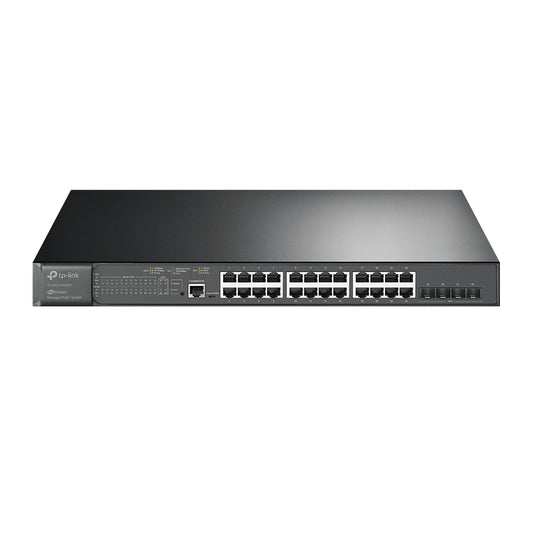 Switch JetStream  Gigabit TP-Link Administrable L2 SG3428XMP (TL-SG3428XMP) de (24) puertos 10/100/1000 Mbps y (4) 10 GE SFP +L2+con  POE