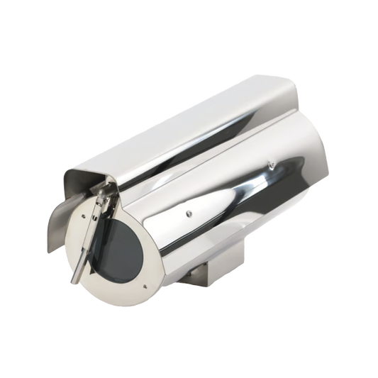 Gabinete para CÃ¡maras Tipo Box (Profesional) / Cumple con Norma Anti-ExplosiÃ³n / Cumple con Norma IP68 / Fabricado en Acero Inoxidable / Limpiaparabrisas Integrado