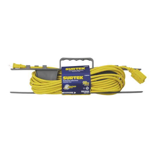 ExtensiÃ³n ElÃ©ctrica de Uso Rudo 6 metros / 127 V CA 10 A MÃ¡ximo / Color Amarillo.