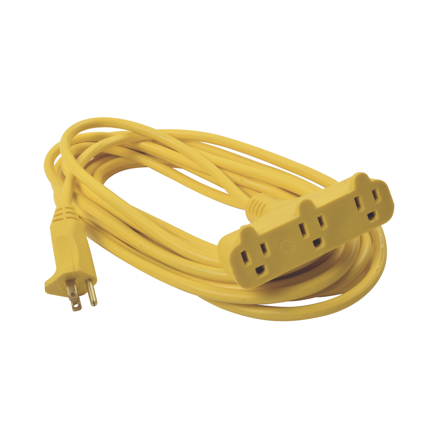 ExtensiÃ³n ElÃ©ctrica Tipo Abanico Uso Rudo 8 metros/ 127 V CA - 10 A MÃ¡ximo / Color Amarilla.