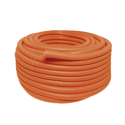 Manguera flexible Reforzada 1/2" x 100 m /Polietileno Alta Densidad HDPE/ Con guÃ­a /Resistente a Intemperie.