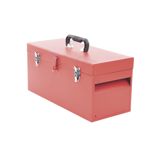 Caja de herramientas metÃ¡lica con soble cerradura de 51 x 21.5 x 24cm.
