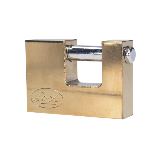 Candado de acero para Cortina MetÃ¡lica / Medida 70 mm/ Acabado LatÃ³n Brillante / Nivel de Seguridad 6 / Llave EstÃ¡ndar.