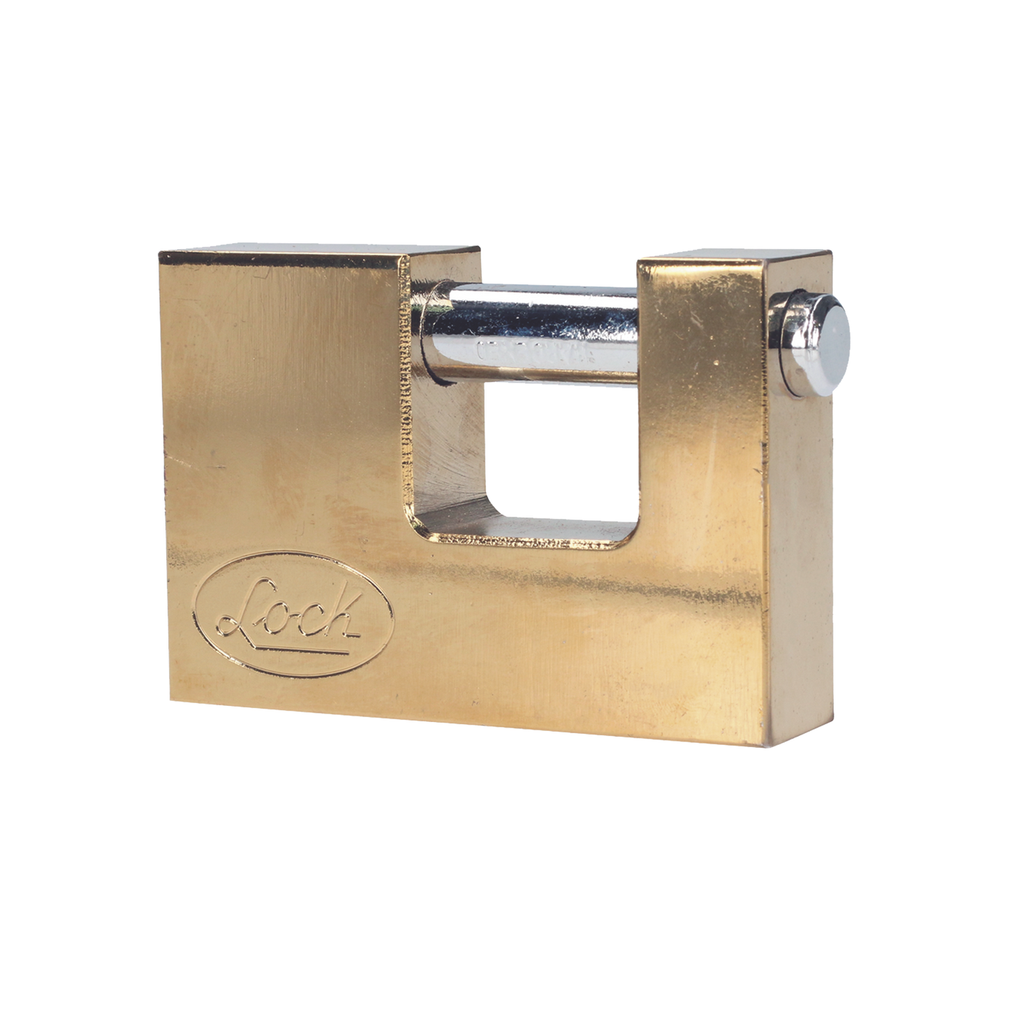 Candado de acero para Cortina MetÃ¡lica / Medida 80 mm/ Acabado LatÃ³n Brillante / Nivel de Seguridad 6 / Llave EstÃ¡ndar.