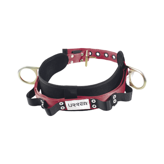 CinturÃ³n para liniero, talla 36, con bandas para porta herramientas y dos anillos tipo D.