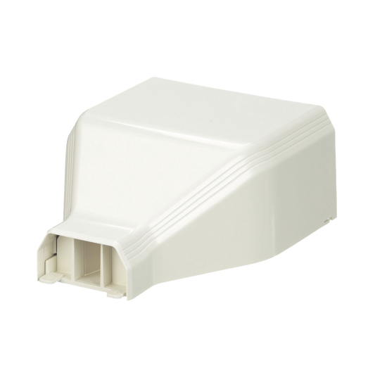 ConexiÃ³n de tuberÃ­a a canaleta T45, Salidas de 1/2", 3/4", 1" y 1 1/4", material ABS, Color Blanco Mate