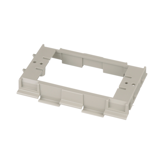 Soporte para Montaje de Faceplates en Canaleta T70, de PVC RÃ­gido, Color Gris Internacional