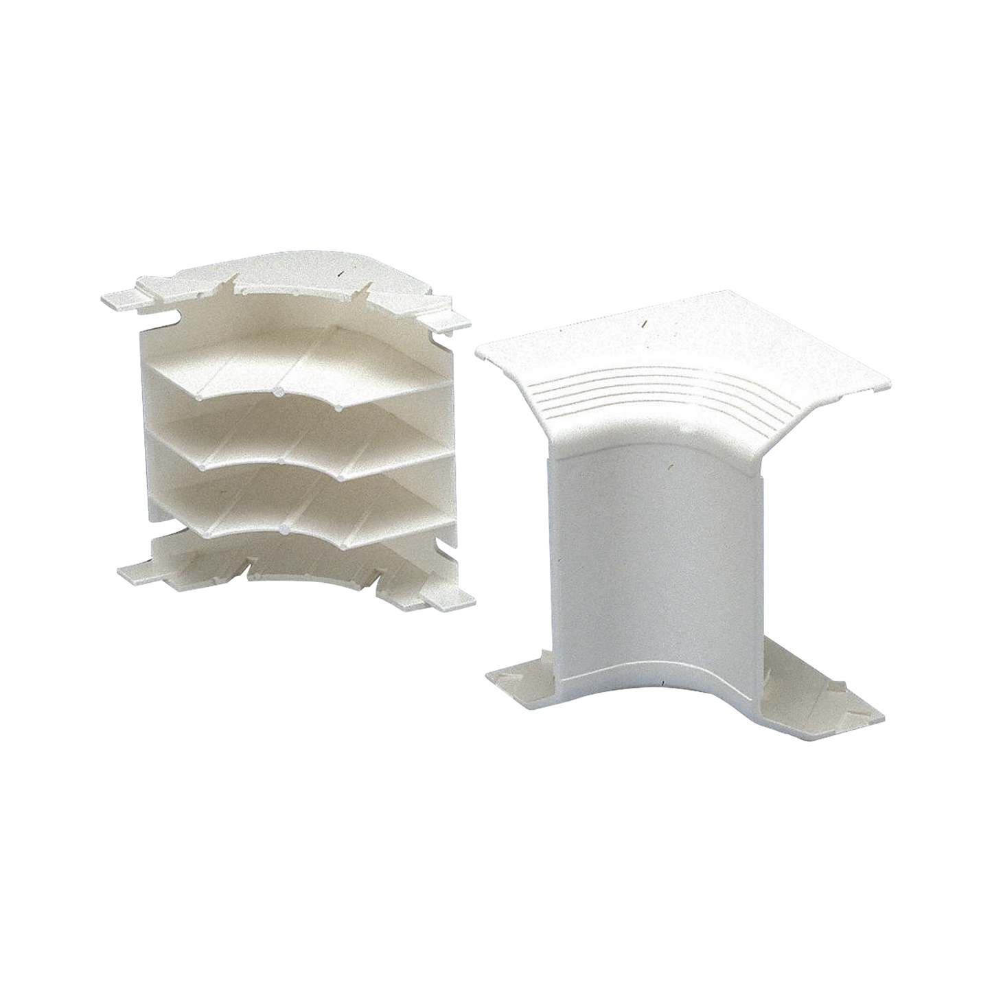 Esquinero interior, para uso con canaleta T70, Material PVC RÃ­gido, Color Blanco Mate