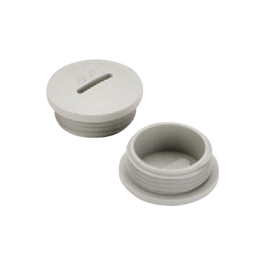 TapÃ³n roscado de 3/4" para caja cuadrada a prueba de intemperie.