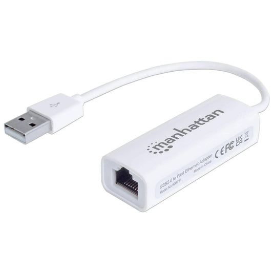506731 Adaptador Fast Ethernet USB de Alta Velocidad 2.0, Añada una conexión de red a su PC sin necesidad de abrirla.