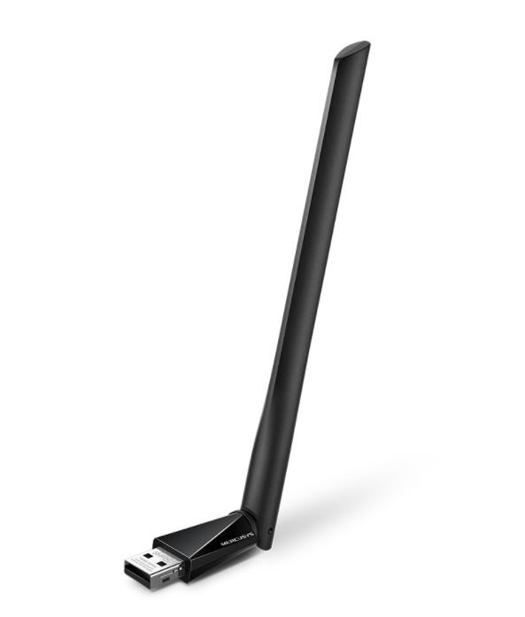 ADAP. USB DE ALTA GANANCIA INALÁMBRICO PARA AUMENTAR LA VELOCIDAD DE LA RED AC650 MERCUSYS MU6H