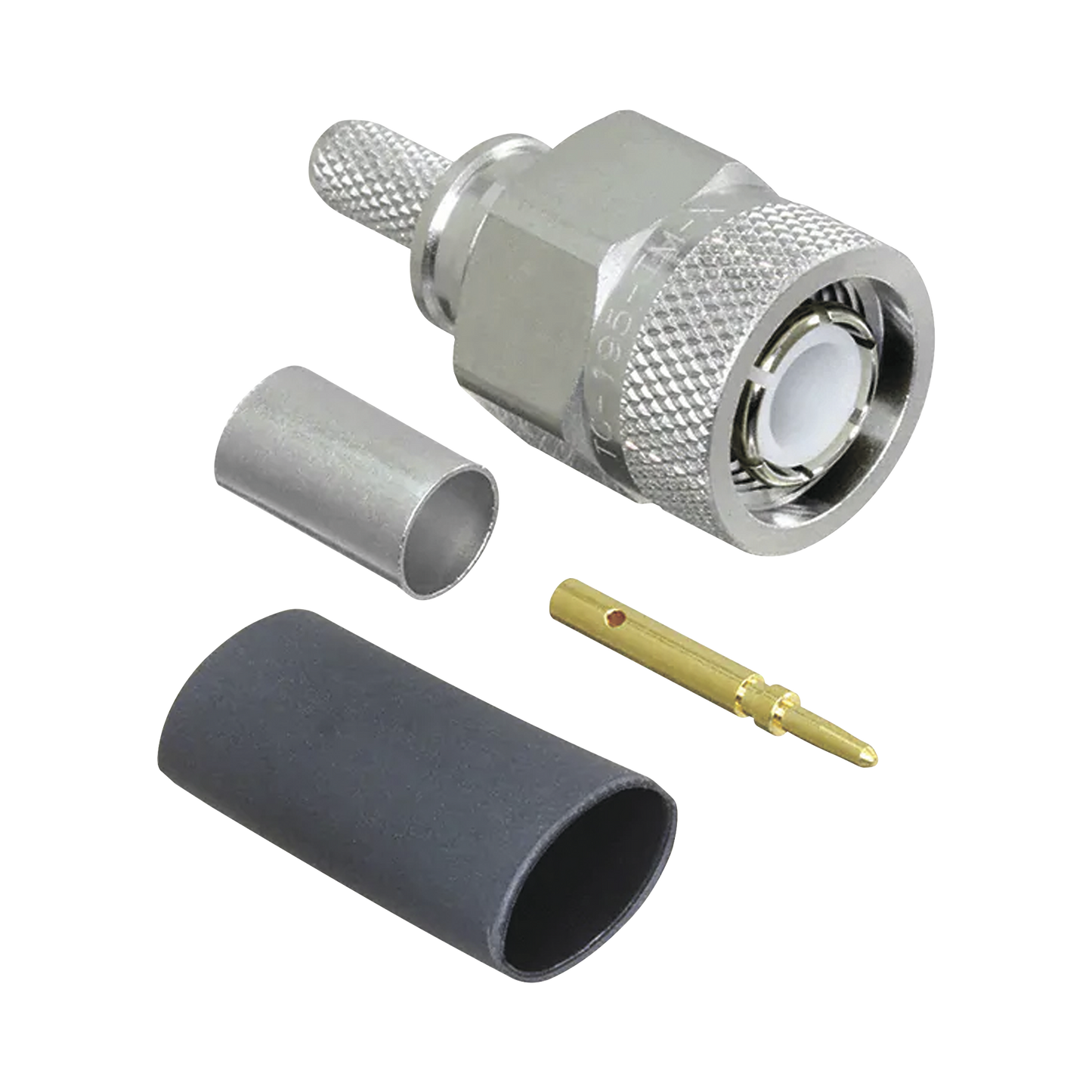 Conector TNC Macho de Anillo Plegable para LMR-195, LMRLW-195, RG58, RG142.