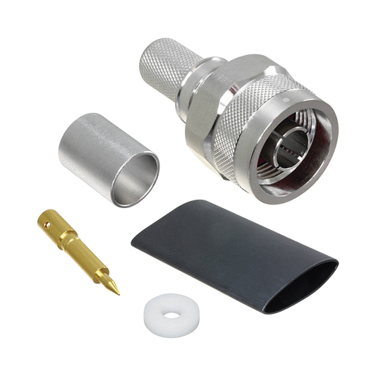 Conector N Macho Plegable Hex. con Pin Soldable para cables Tipo RG8