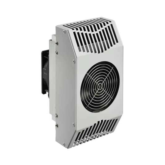 Enfriador TermoelÃ©ctrico Para Interior/Exterior, Uso en Gabinetes de Telecomunicaciones, 178 BTU, 24 Vcd, de Acero Inoxidable 304, Color Gris