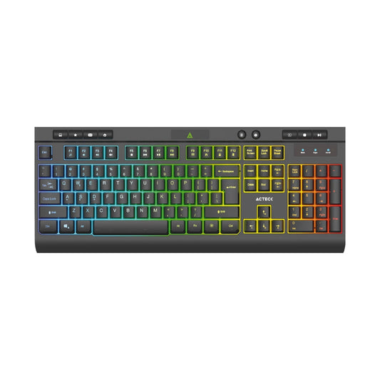 Teclado Alámbrico Led AUREAN PRO TA477G Acteck Advanced Series