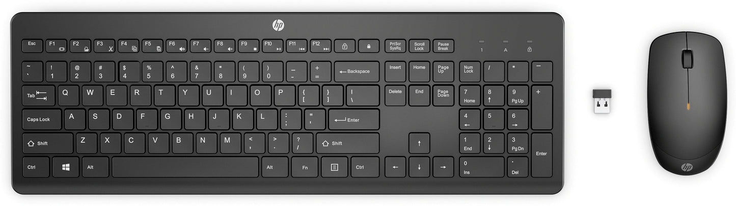 Teclado y Mouse Inalámbrico HP HP 235 1Y4D0AA#ABM  Negro 1600 dpi, Puerto USB-A, Garantía 1 año