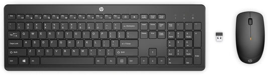 Teclado y Mouse Inalámbrico HP HP 235 1Y4D0AA#ABM  Negro 1600 dpi, Puerto USB-A, Garantía 1 año