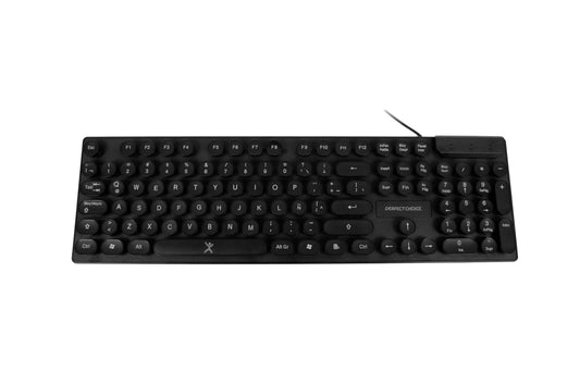 Teclado Alámbrico PERFECT CHOICE PC-201045, USB, Estándar, Negro, Portátil
