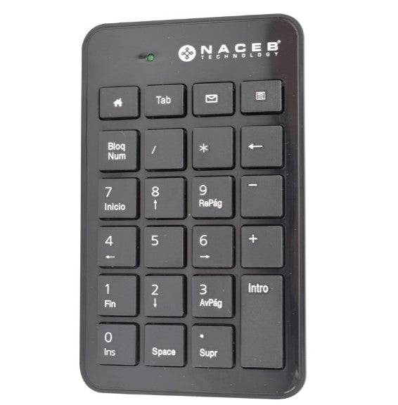 Teclado Numérico Naceb Technology NA-0104, Numérico, Negro