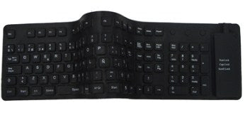 Teclado Flexible BROBOTIX , USB, Negro, Notebook/PC