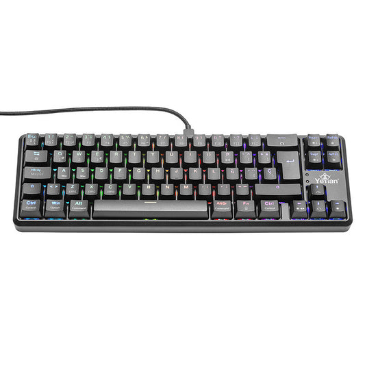 Teclado Gamer YEYIAN YTM-28210B AKIL S3500 MECANIC Switch Azul RGB/BT