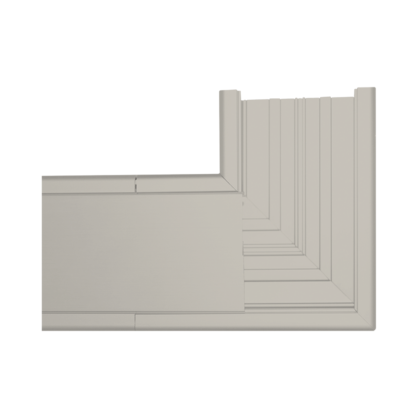 SecciÃ³n en "L" color Marfil de PVC auto extinguible, para canaleta TEK-100-M (5576-16001)