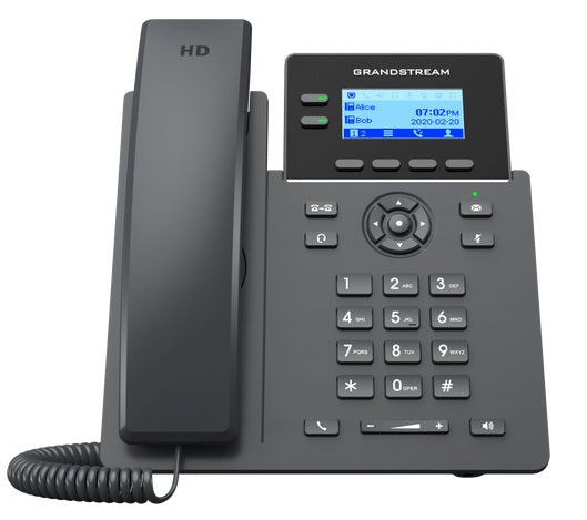 Telefono IP de 2 lineas con 4 cuentas SIP, conferencia de 5 vias, Ethernet con Poe pero NO incluye su fuente de alimentacion