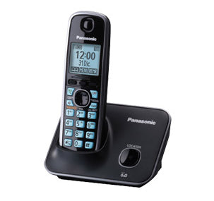 Teléfono Inalámbrico PANASONIC KX-TG4111MEB, Negro, Si, Si