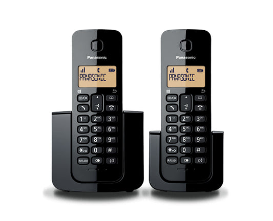 Teléfono Unilineal PANASONIC KX-TGB112MEB, Negro, LCD