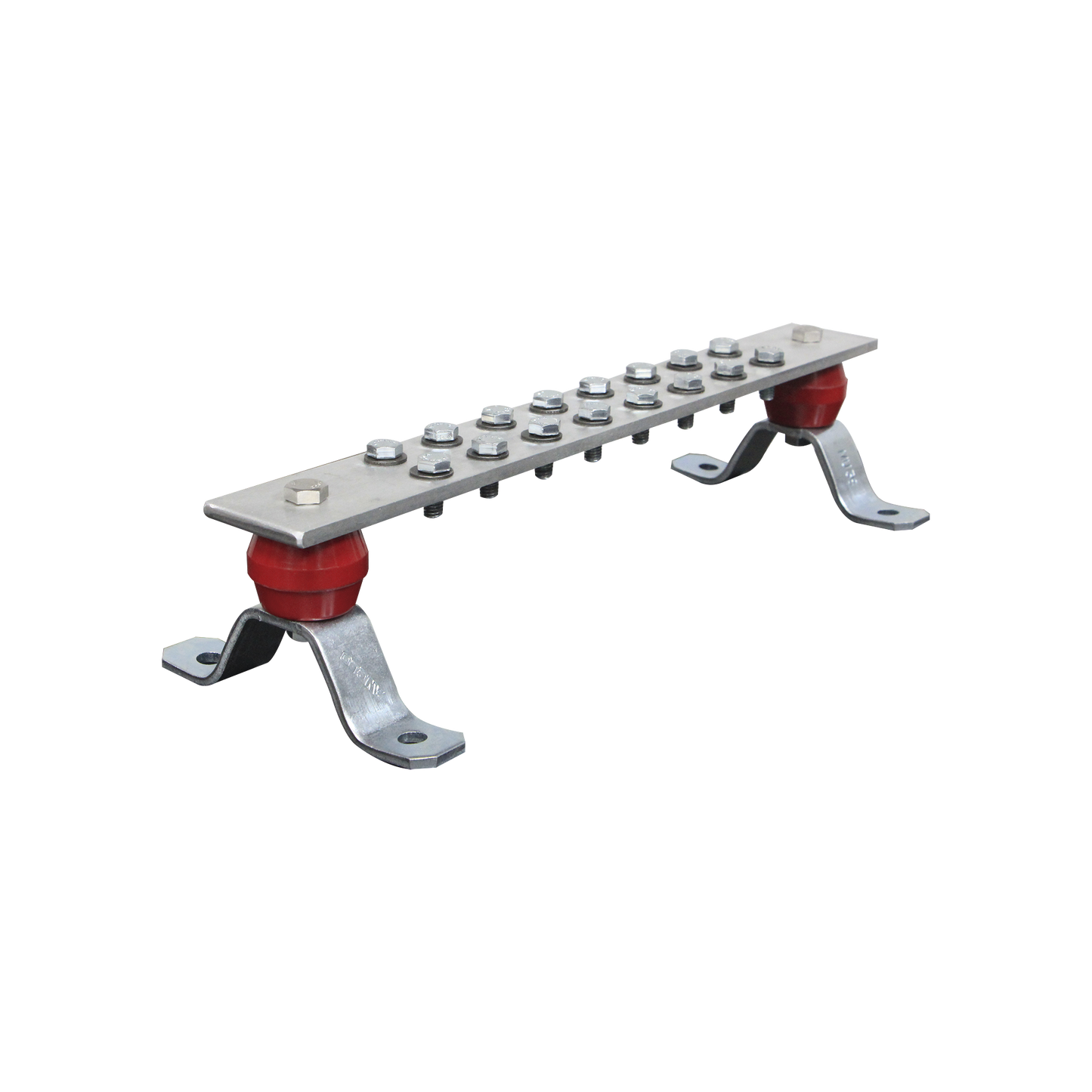 Barra de UniÃ³n de Aluminio de 16 Contactos 2" x 15-1/4" x 1/4" (50.8 x 387.35 x 6.35 mm).