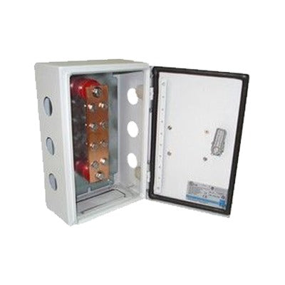 Barra de UniÃ³n y DistribuciÃ³n de Hilos Tierra FÃ­sica con Gabinete de 1000 Amperes de Capacidad.