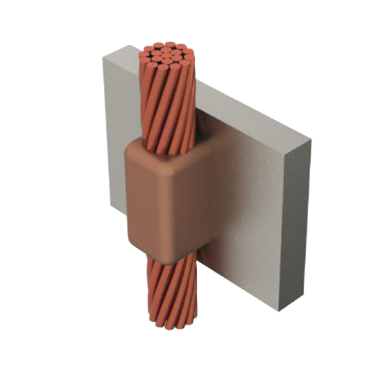 Molde para soldadura exotermica cable de paso vertical cal.2/0 a Placa Vertical.