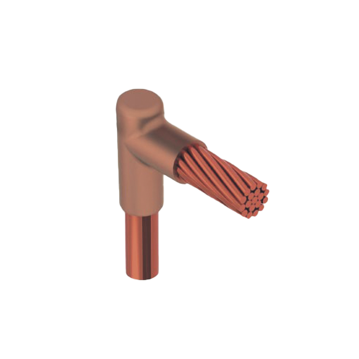 Molde para Soldadura Exotermica Tipo L, tope varilla 1/2 In a Cable 1/0 Awg