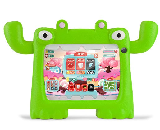 TABLET VORAGO PAD-7-KIDS 7 PULGADAS ANDROID 11 QUADCORE 2GB 32GB DUALCAM WIFI BT GMS FUNDA VERDE