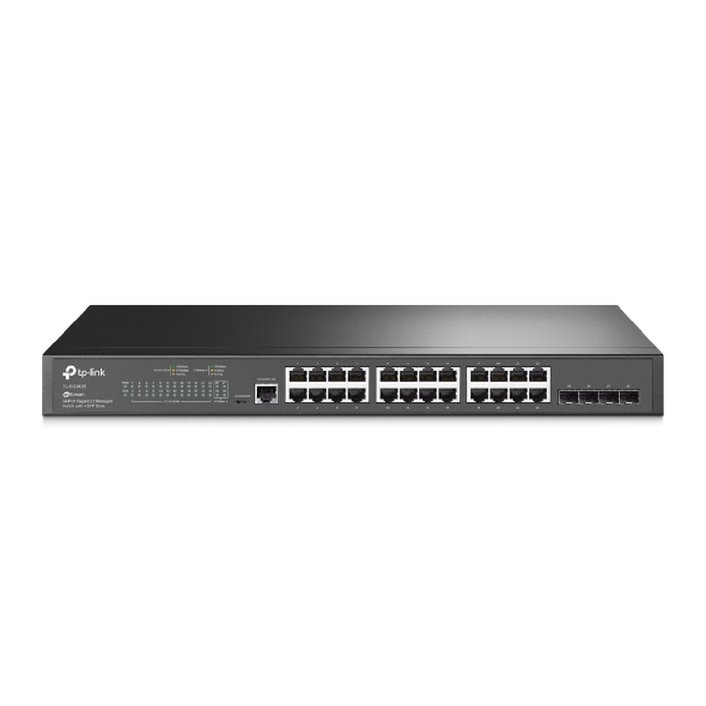 Switch Omada SDN Administrable / 24 puertos Gigabit y 4 puertos SFP / Funciones sFlow, QinQ y QoS / AdministraciÃ³n centralizada OMADA