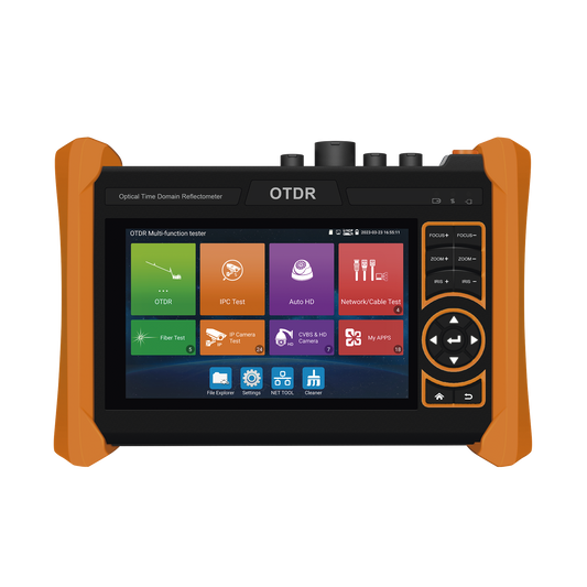 Probador de VÃ­deo  y OTDR / Pantalla LCD de 7" / IP ONVIF / 8MP TVI + 8MP CVI + 8MP AHD + SDI/EX?SDI + Cable TDR / Prueba de Red de Fibra Ã“ptica